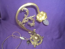 ANCIEN PIED DE LAMPE BRONZE ART NOUVEAU/DECO TULIPE MULLER DAUM PATE DE VERRE