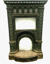 Façade de feu en fonte de fer XIX siècle