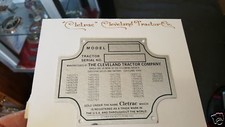 Plaque données tracteur - plaque, de
