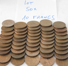 LOT 50 pièces MONNAIE