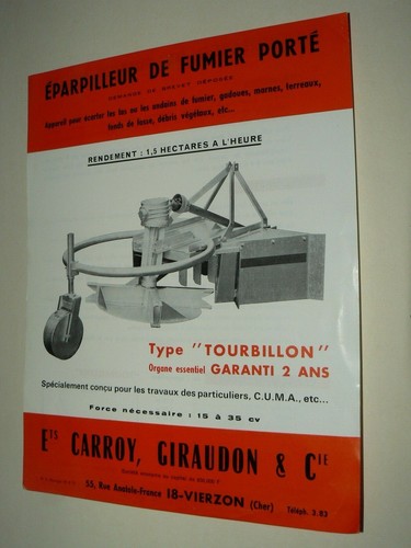 Prospectus tracteur carroy - tracteur,