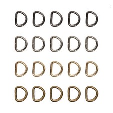 40 Pcs Anneau En D Soudé Robuste Matériel De Sac À Main Accessoires