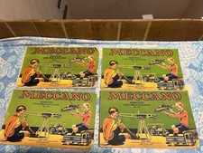 MECCANO. 4 catalogues d'instructions pour emploi boîtes  N°1, N°1A, N°2A, N°3A