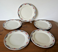 5 assiettes plates Digoin Sarreguemines Art déco
