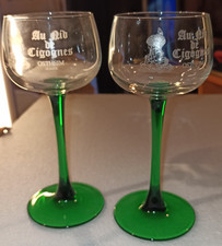 2 JOLIS VERRES  A VIN D ALSACE