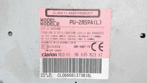 Autoradio peugeot 206 - autoradio,