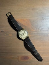 MONTRE SUISSE Chronographe 17 rubis ANTIMAGNETIC BOITIER OR 18 KARATS  DE 1950