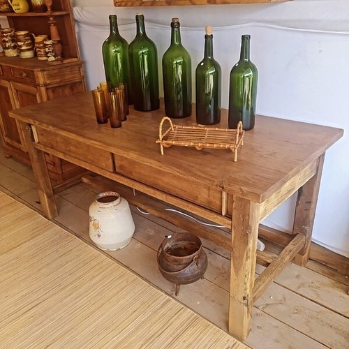 Ancienne table ferme à - ancienne,