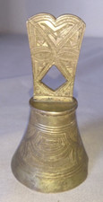 ANCIENNE BELLE CLOCHE DE TABLE TOUAREG MAROC EN ARGENT debut 1900 ORIENTAL