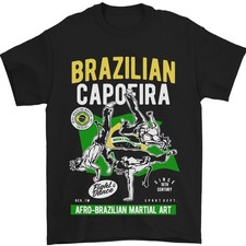 Brésilien Capoeira Mélange Arts Martiaux Mma T-Shirt 100% en Coton