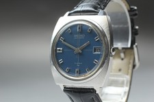 Montre Homme Vintage 1968 Exc+5 Seiko Automatic 7005-7000 Date Cadran Bleu JAPON