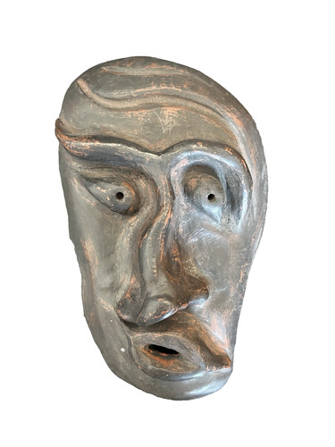 Sculpture masque mural - mural,