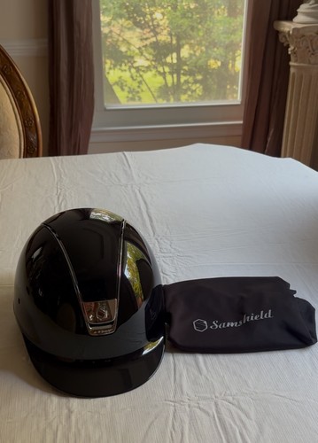 Samshield glossy riding helmet - samshield,