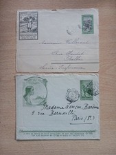 Colonies Francaises Madagascar Entiers Postaux  Enveloppes Oblitérés 1930 - 33.