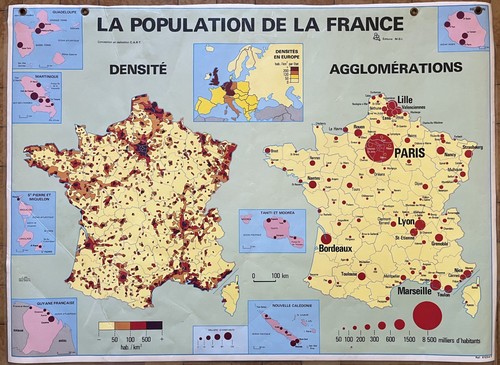 Ancienne carte scolaire - 🌏,