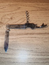 Le Pigeon Voyageur Ancien couteau pub Magasin Tire-bouchon ancien Pradel 