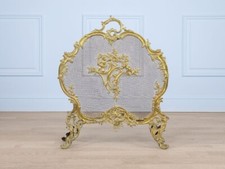 Écran de cheminée en bronze – style Rococo – France, fin XIXe siècle
