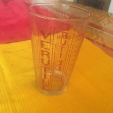 verutile en verre VERRE DOSEUR MESUREUR ANCIEN