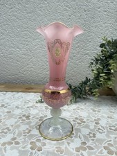 Vase Vintage en Verre Opalin