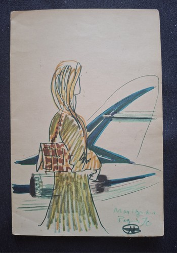 Air france menu 1973 - france,
