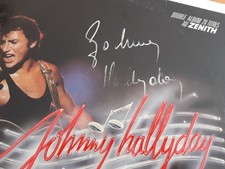 DEDICACE de 1984 Johnny HALLYDAY Au Zenith  2xLP  PHILIPS 824.045-1  QUASI NEUFS