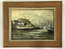 Huile sur toile " marine " de