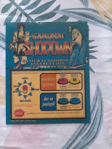 Samurai shodown mini marquee - samurai,