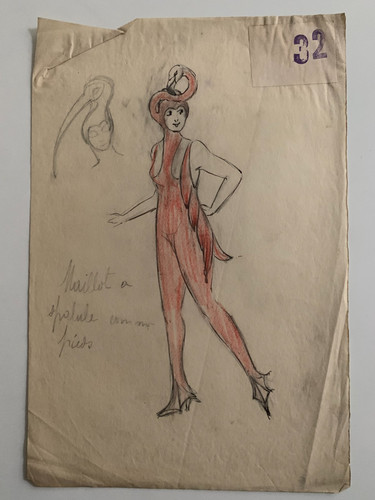 Dessin original costume - dessin, de