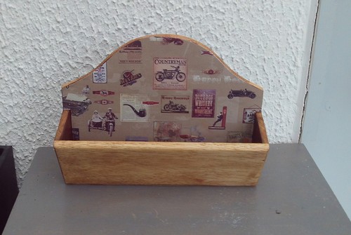 Porte courrier bois massif - porte, en
