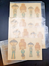 YEYE CHOUCHOU  4 planches décalcomanies année 1960 Âge tendre et tête de bois JF