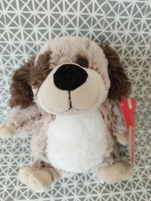 Doudou peluche chien blanc