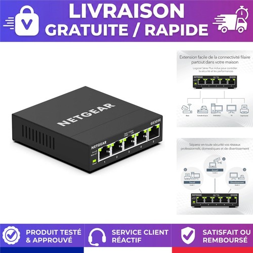 Netgear gs305e switch - switch, ethernet