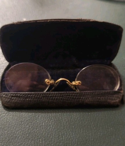 Pince nez ancien doublé - doublé, or