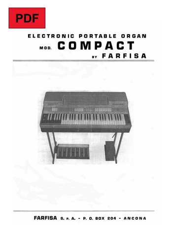 Farfisa compact electronic - farfisa,