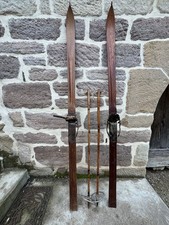 Paire De Ski Ancien 