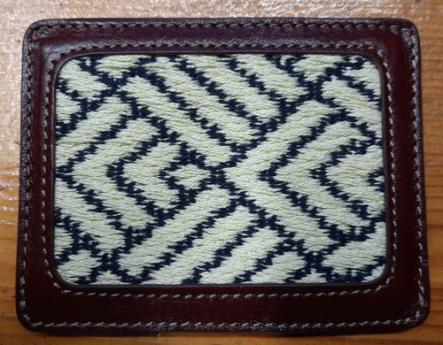 Porte carte cuir avec - en, ruban