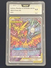 Carte Pokemon Sulfura, Électhor et Artikodin GX FA SM210 Promo SL – FR - PCA 9,5