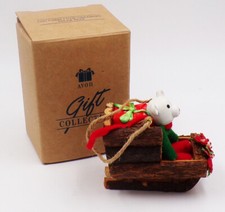 Avon Log Cabin Cutie Ornament