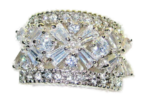 Ring argent mariage large - argent,