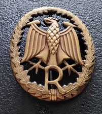 Insigne Militaire Badge Forces Armées Allemandes Compétence Militaire Dorée (C6)