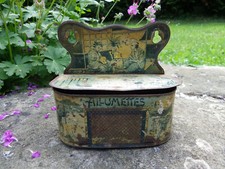 ANCIENNE BOÎTE D'ALLUMETTES EN TÔLE SÉRIGRAPHIÉE - GRATTOIR - JAPONISME - XIXème