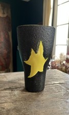 Vase en céramique granité Elchinger -  Circa 1950/60