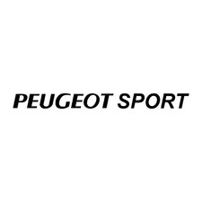 STICKERS autocollant Noir Peugeot sport 15 cm / 3 CM