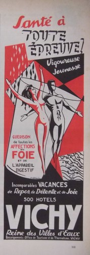 Publicité 1959 vichy santé - publicitÉ,