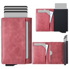 Porte Carte Homme Femme - Porte Carte Bancaire Cartes de Credit Rigide Compact