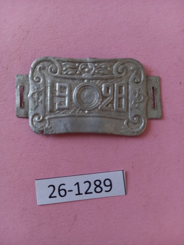 Plaque fiscale vélo - , ancien
