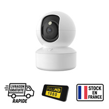 Caméra WiFi HD Intérieure Sécurité Maison – Suivi Automatique, Vision Nocturne