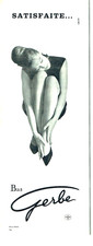Publicité Advertising 1025 1965     bas & collants Gerbe...  satisfaite