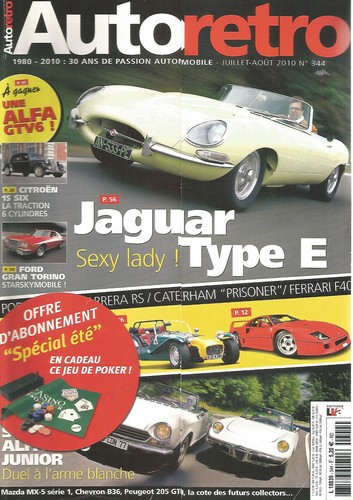 Auto retro 344 jaguar - n°344, type
