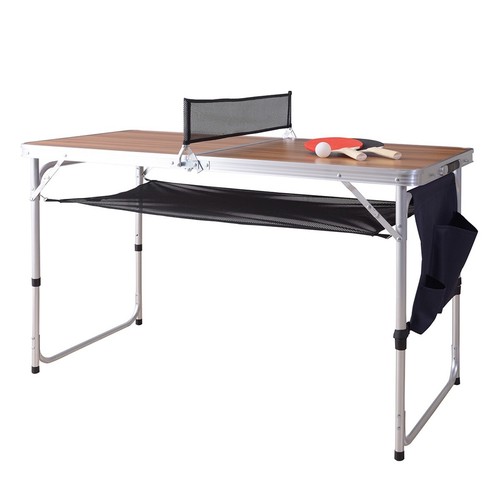 Foldable ping pong table with - pong,